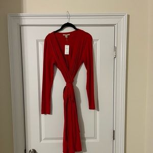 Banana Republic red wrap dress